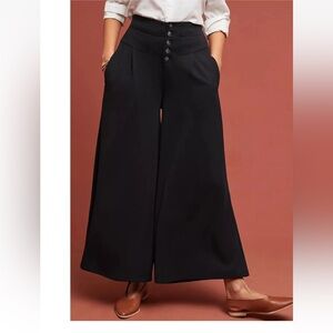 Ett Twa Anthropologie size S 30 x 25 Pants Lucerne Wide Leg Crop Flowy Stretch